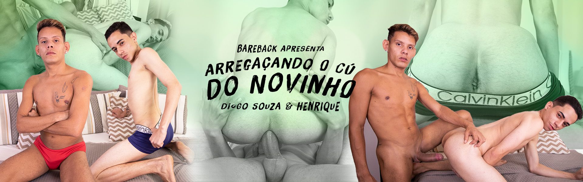 Arregaçando o cú do novinho - Bareback