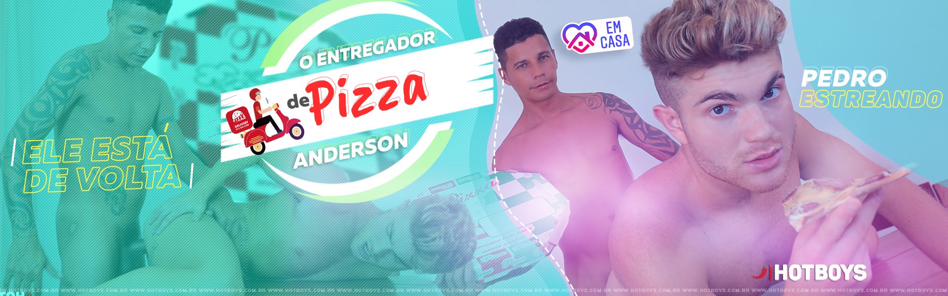O entregador de pizza - #EMCASA