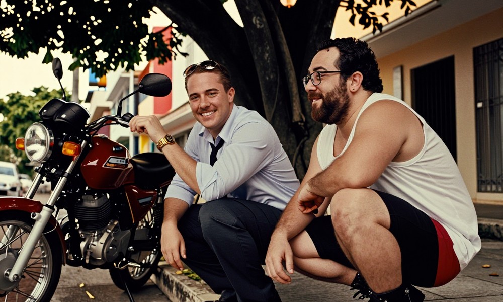 O vizinho motoqueiro