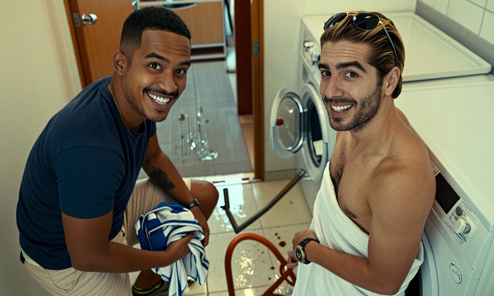 Eu e o porteiro