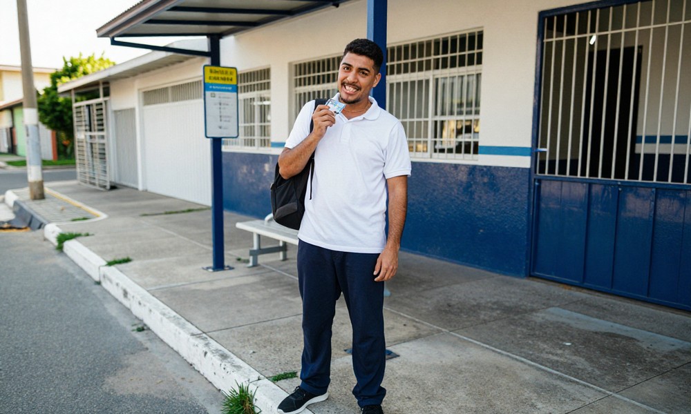 Gabi, um jovem sem passe escolar