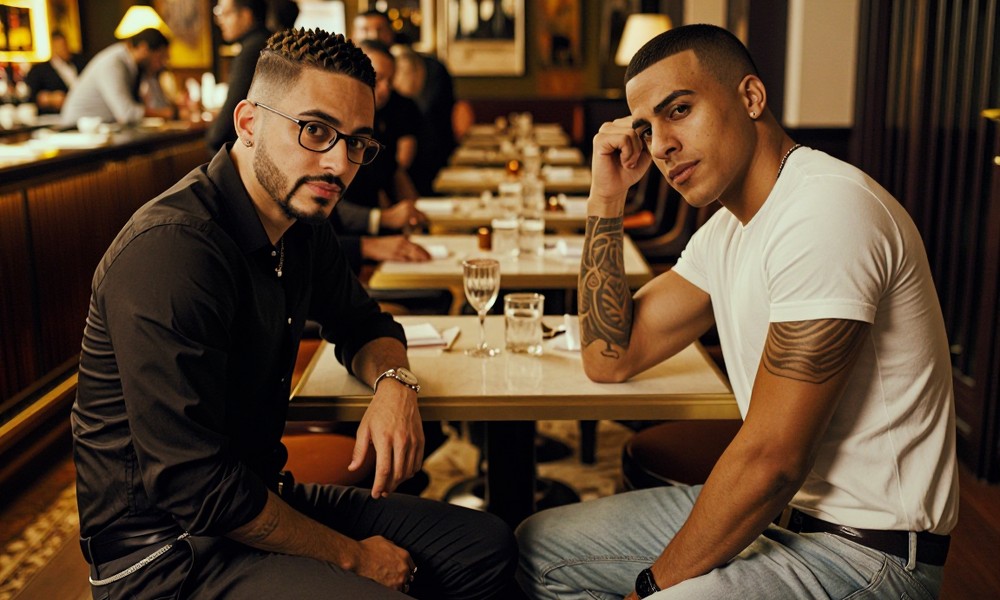 No bar da cidade